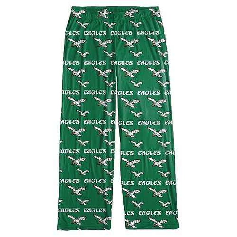 FOCO Philadelphia Eagles Men's Throwback Logo Scatter Pattern Pajama Lounge Multi Color Pants
