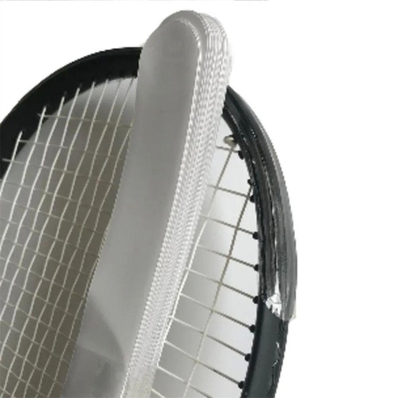 Leadigol 2 Pieces Transparent Tennis Racket Head Tape,Racquet Head Edge Guard,Racket Edge Protection Tape,Fit Perfectly Curved Edge,Badminton Racket Head Protector Sticker