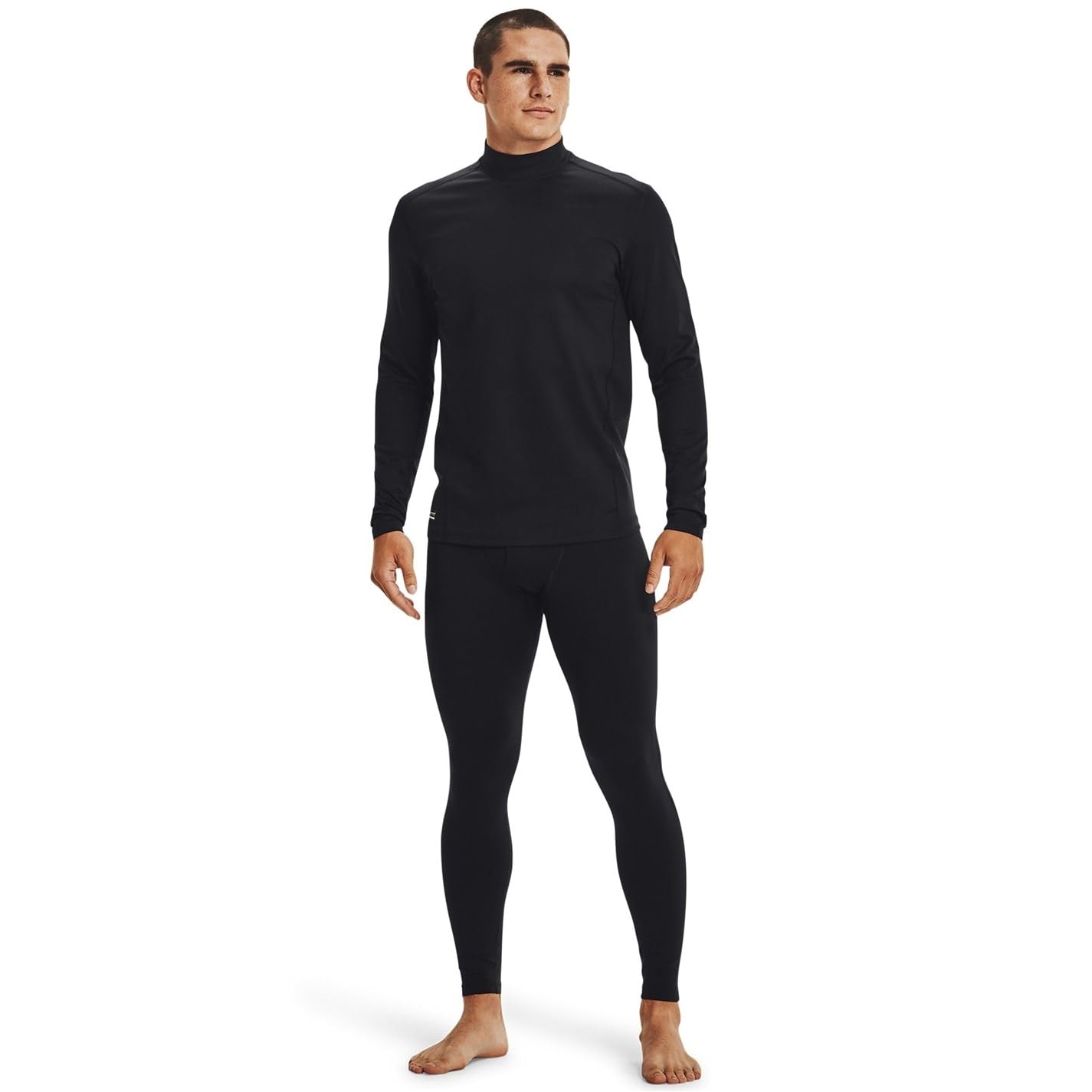 Under Armour Men's Tac ColdGear Infrared Base Leggings, Black (001)/Black, Large