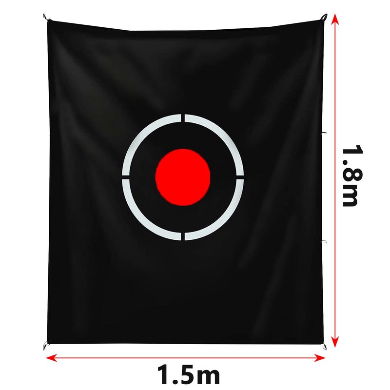Higood Golf Target Cloth - 5x6 FT Quick Setup Portable Practice Hitting Driving Aid Trainers Indoor Outdoor Basement Yard for Golfers Adults Players Teens Gifts