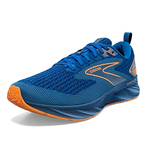 Brooks Men’s Levitate 6 Neutral Running Shoe - Classic Blue/Orange - 9.5 Medium