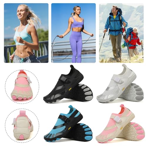 Hike Footwear Barefoot Shoes Womens Mens, Pro Water Shoes Women Men Barefoot Hike Shoes Travel Shoes, Wide Toe Box Non-Slip Breathable Zero Drop Shoes