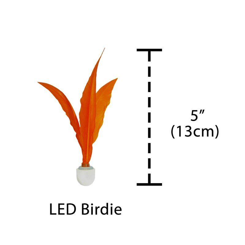 Funsparks Jazzminton Paddle Ball Game LED Birdies, or Light Up Shuttlecock - New and Improved LEDs - Use for Pickle Ball or Any Wooden Paddles for a Fun Night Time Game