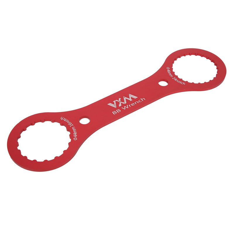 Dilwe Bottom Bracket Wrench, BB Wrench Bottom Bracket Tool 44mm 46mm 16 24 Notch BB Installation Remover Tool(red)
