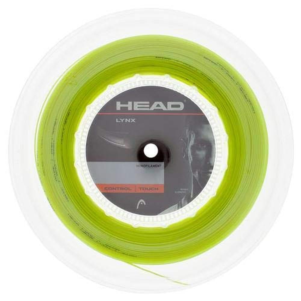 HEAD Lynx Tennis Racket String 660' Reel - 16 Gauge Monofilament Racquet String, Neon Yellow