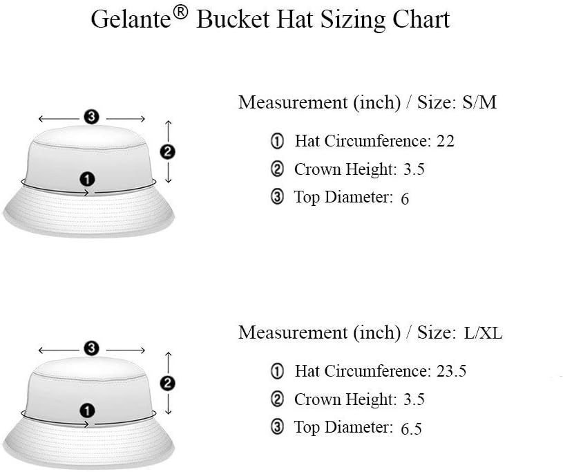 Solid Color 100% Cotton Bucket Hat - Packable Travel Summer Beach Hat for Men & Women