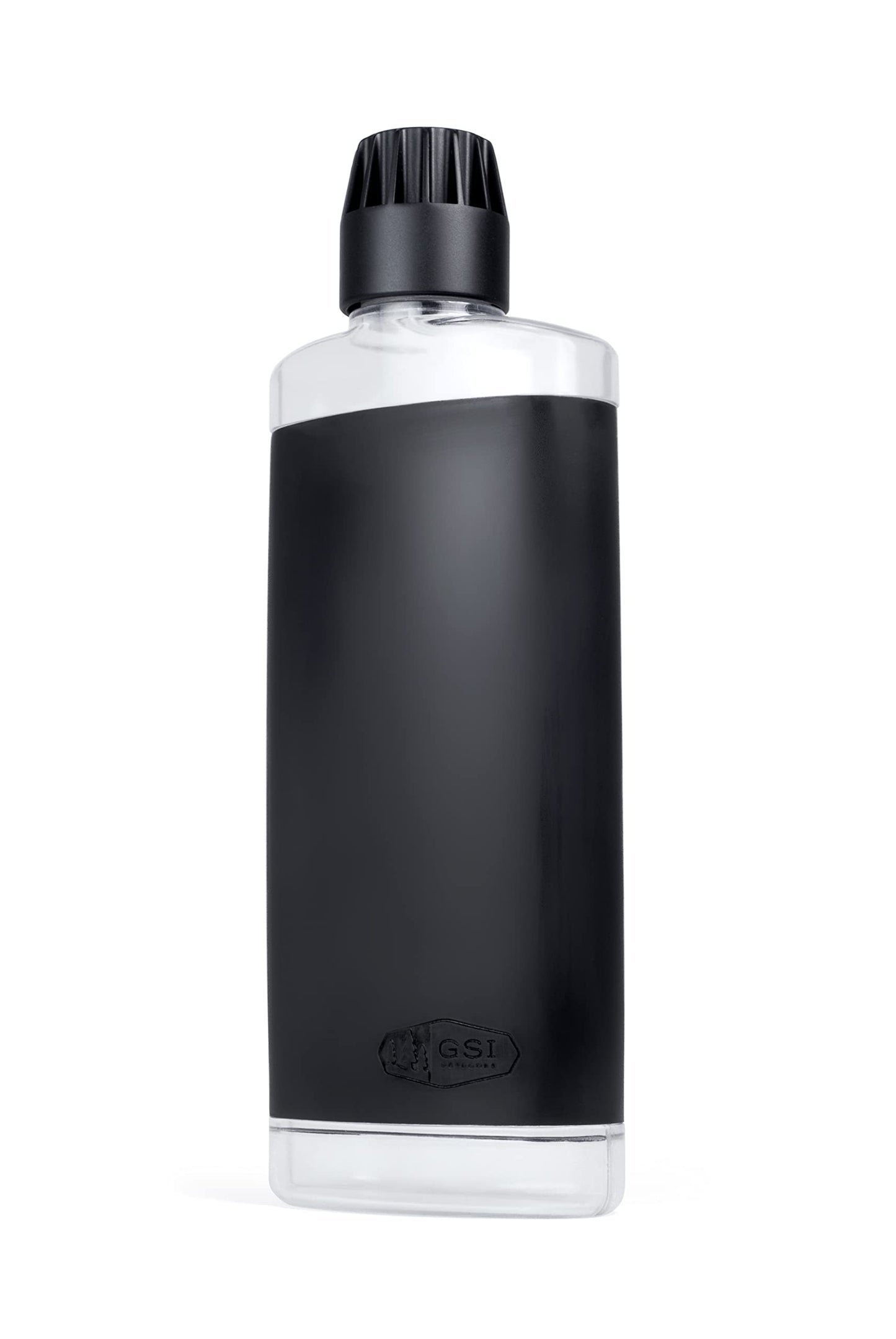 GSI Outdoors - Clear Easy Fill Flask, BPA Free, Shatter-Resistant with Shot Glass for Travel & Camping - 10 oz.