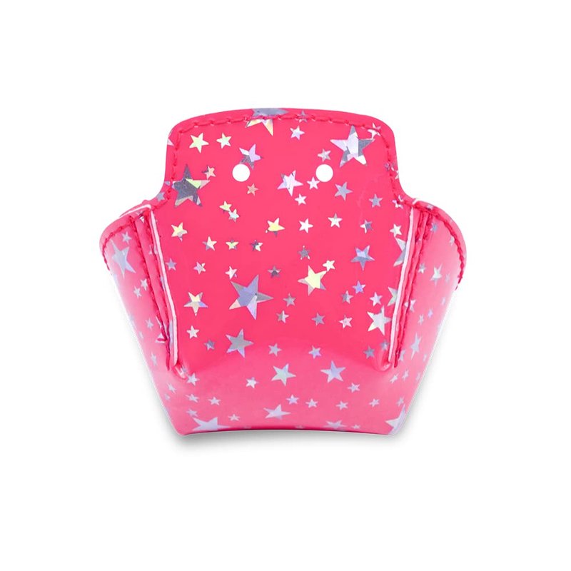 Capetos TPU Roller Skate Toe Guards, Quad Skate Toe Cap Protectors for Derby and Speed Skating (4 Pieces),Pink Stars (Pink Stars)