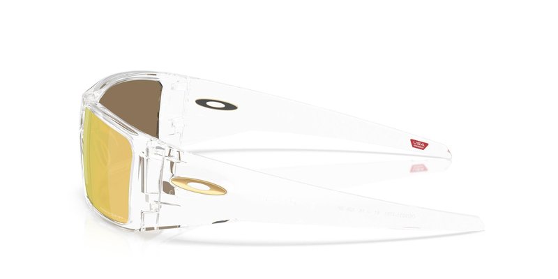 Oakley OO9231 Heliostat Sunglasses, Clear/Prizm 24K Polarized, 61 mm