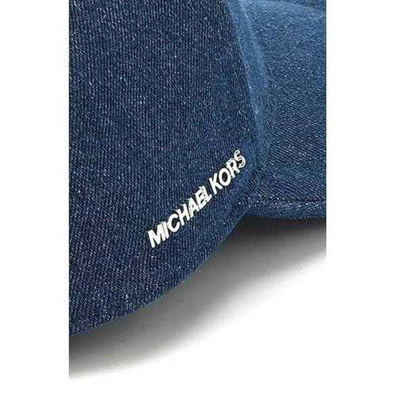 Michael Kors Womens Distressed Denim Baseball Cap, Stylish Hat & Fashion Accessory