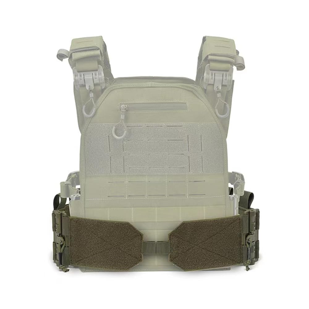 GAZJYUSP Pair of Elastic Tactical Vest Cummerbund Quick Release Mounting Strap for Vest JPC/CPC/LBT/LBX/FCPC with Magazine Pouches (Khaki)