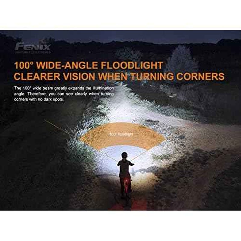 Fenix BC26R USB-C Rechargeable Bike Light,1600 Lumens Super Bright with LumenTac Organizer