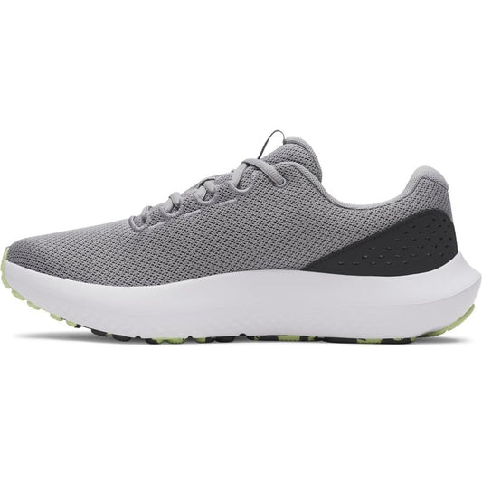 Under Armour Men's Charged Surge 4, (035) Steel/Anthracite/Lumos Lime, 8.5, US
