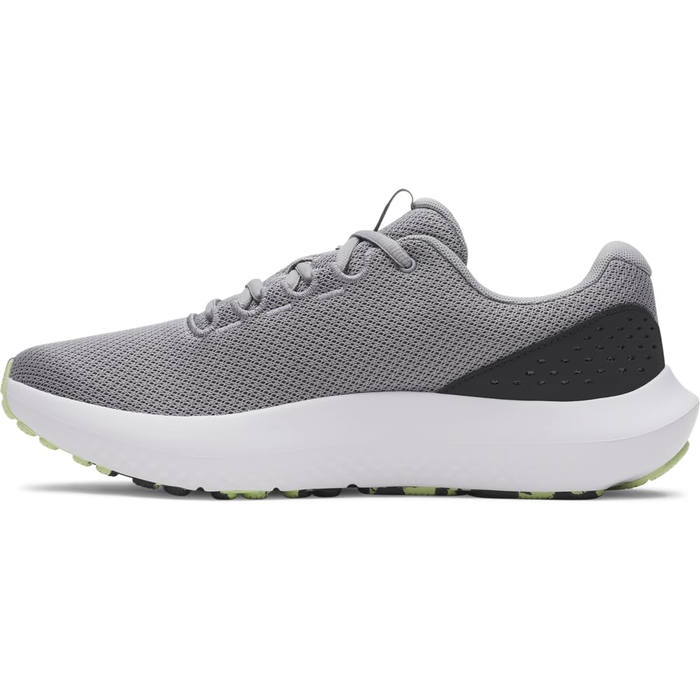 Under Armour Men's Charged Surge 4, (035) Steel/Anthracite/Lumos Lime, 12.5, US