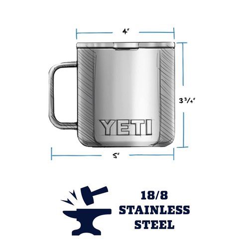 YETI Rambler 14 oz Mug, Vacuum Insulated, Stainless Steel with MagSlider Lid, Harvest Red