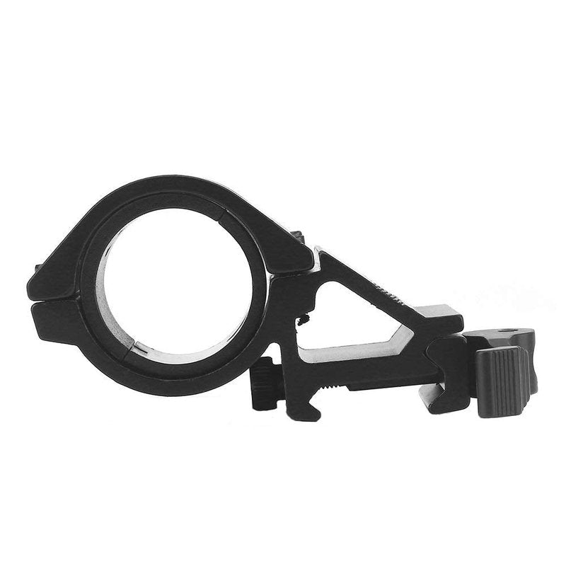 ALONEFIRE Weapon Light Mount Offset Picatinny Flashlight Mount Rail Mount Scope Mount LED Torch Black for Sports Outdoors Fitness Hunting Fishing Shooting Airsoft Guns Accessories Sights Optics Scope