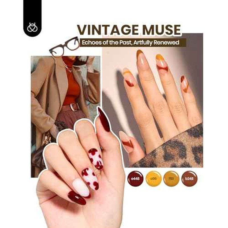 Beetles Gel Nail Polish Set - Style Manifesto 60 Colors Winter Uv Gel Polish Kit Beetles Gift Spree Jelly Brown Glitter Nude Pink White Red Blue Green Base Glossy Matte Top Coat Gift for Her Women