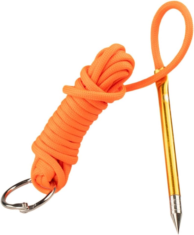 10 Foot Paracord Fishing Stringer - 550lb Capacity, Metal Needle & 1 Inch Split Ring