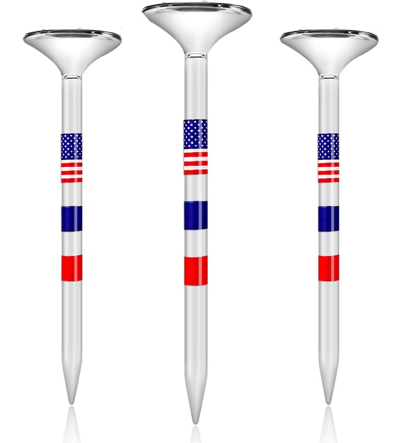 L LK SPORTS Golf Tees, Golf Tees 3 1/4'' Unbreakable Transparent Acrylic, Plastic Golf Tees Reduce Side Spin & Friction, Long Golf Tees Bulk with Big Cup & 8 Prongs Golf Accessories for Men 50 Pack