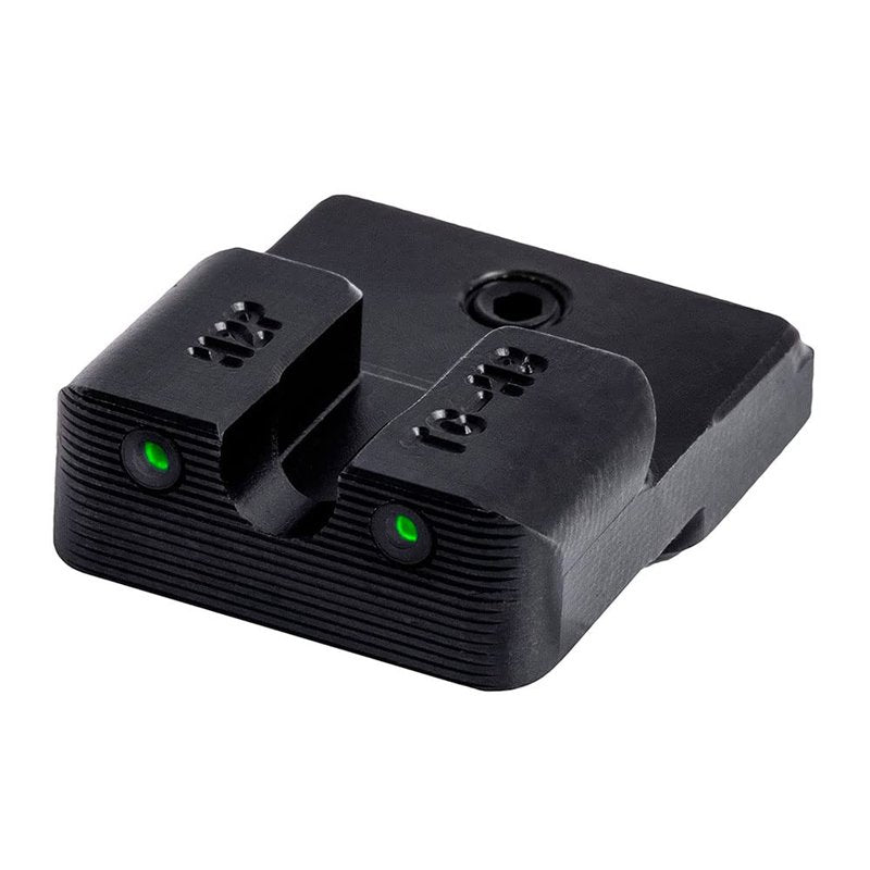 TRUGLO Tritium Pro Night Sights, Compatible with H&K VP9, VP40, P30SK, P30L, 45, & 45 Tactical (Including Compact) | Glow-in-The-Dark Front & Rear Gun Sight Set with White Focus Lock Front Ring