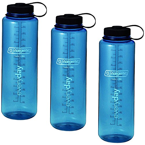 Nalgene Silo 48oz Tritan Wide Mouth Bottle - 3 Pack (Blue)