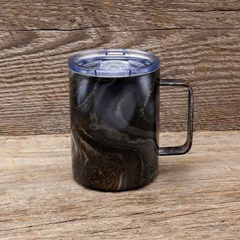 Cambridge Silversmiths Set of 2 16oz Insulated Red Geode Coffee Mugs