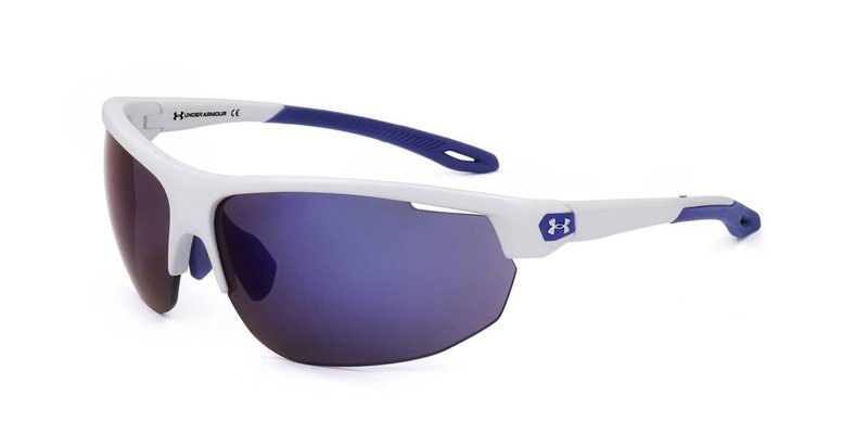 Under Armour Men's UA 0002/G/S Special Shape Sunglasses, White Blue/Blue Multi, 71mm, 9mm