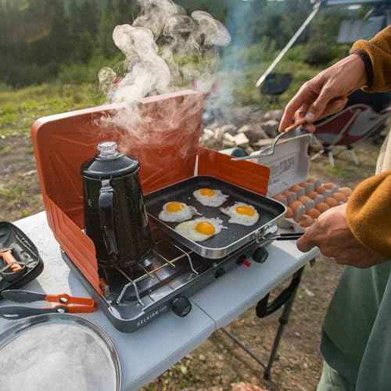 GSI Outdoors Bugaboo High-Performance Ceramic Coated 10" Square Fry Pan with SureLock¢â Folding Handle