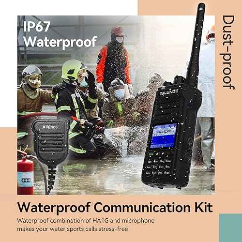 Retevis Ailunce HA1G GMRS Handheld Radio, Upgrade Chirp, GMRS Radio with IP67 Speaker Mic, IP67 Waterproof, NOAA, 2800mAh USB-C Rechargeable Portable Two Way Radio for Hunting, Camping