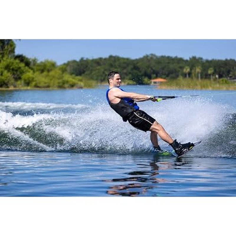 O'Brien Fusion Wake Handle with Dyneema Line ? Adjustable 40'-65' Zero-Stretch Wakeboarding Rope