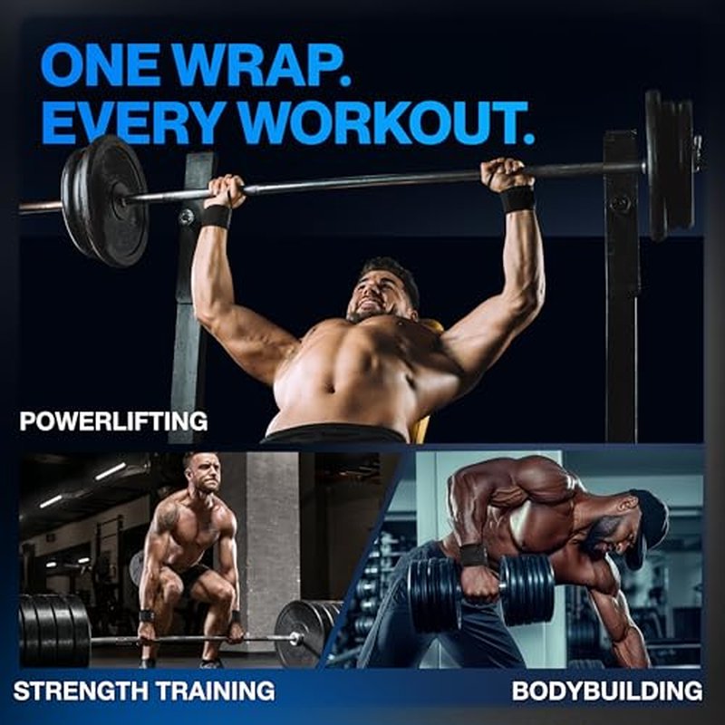 Modvel Adjustable Wrist Wraps for Gym & Lifting ? Thick, Breathable Support Straps for Wrist Stability, Comfort & Grip ? Ideal for Weight Training, CrossFit & Gym Workouts ? Lavender (2-Pack)