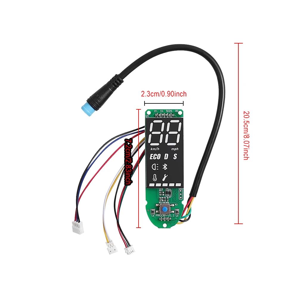 GYL Dashboard for xiaomi m365 pro, Original Dashboard Circuit Board Replacement for Xiaomi mijia M365 Pro Electric Scooter, Upgraded Version Circuit Board and Clear Screen Cover