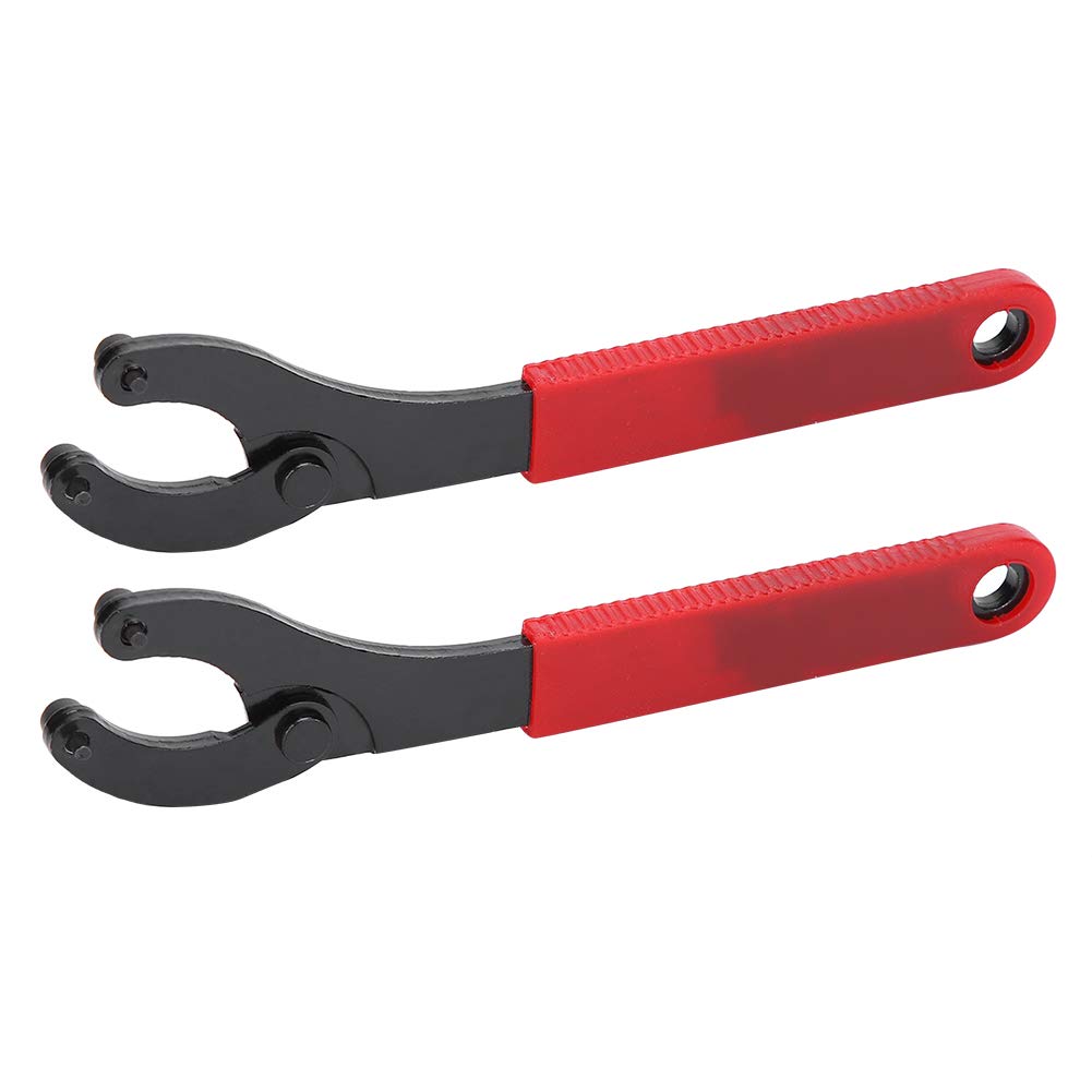Kuuleyn 2Pcs Bottom Bracket Tool,Bicycle Center Shaft Removal Tool, Eight Character Wrench Mountain Bike Bottom Bracket Tool Flywheel Locking Ring for Biking Cycling