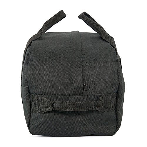 12" Mini Two Tone Duffle Bag (Black)