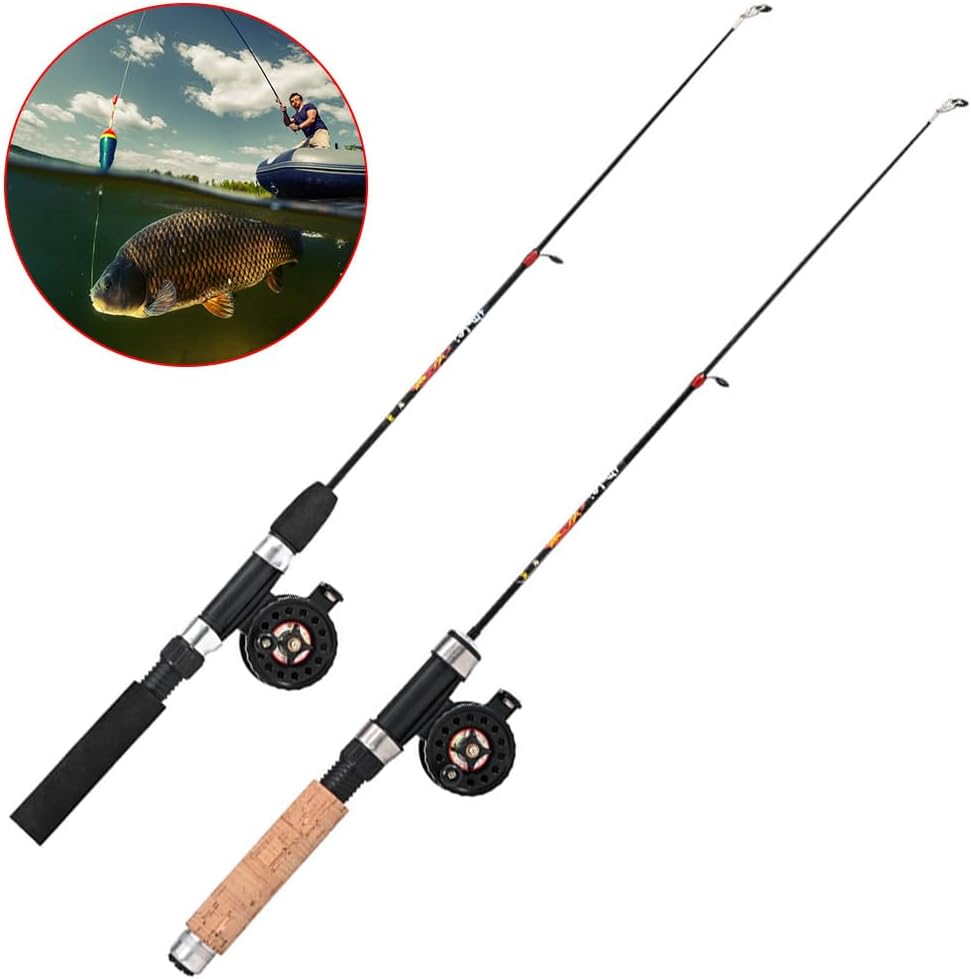 Fishing Rod and Reel Combo - Portable Ice Fishing Gear for Winter Adventures | Lightweight & Durable
