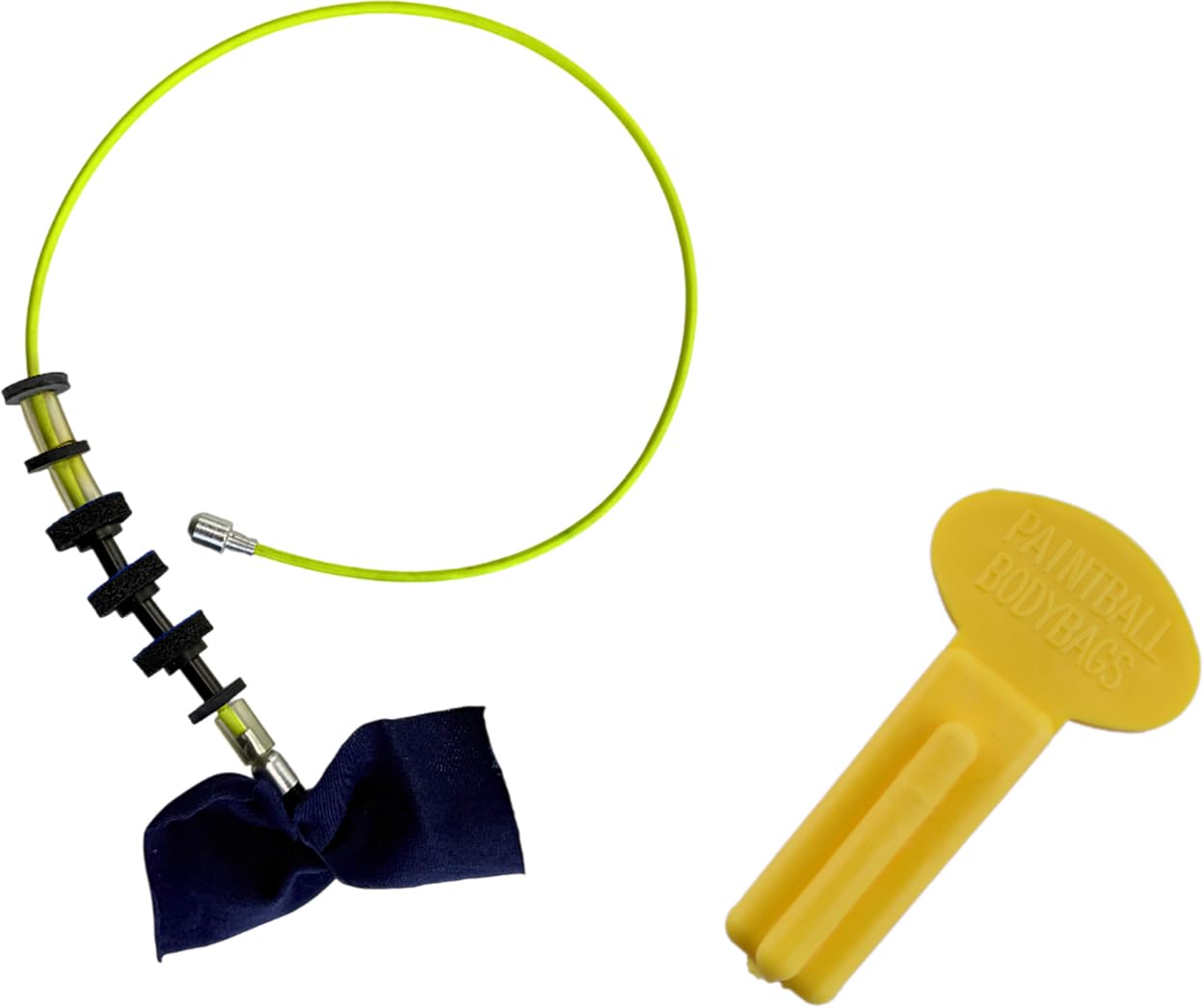 PaintballBodyBags Python Pro 5 Disk Quick Pull Thru Pocket Paintball Squeegee & Barrel Blocker Combo - Made in USA