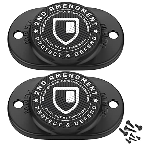 GMW Gun Magnet [2-Pack] 30 lbs. Rating Magnetic Gun Mount, HQ Rubber Coated Gun Magnet Buckler Series for Car, Truck, Desks, Safes, and Walls, Indoor Gun Racks, Concealed Gun Holder for Handgun