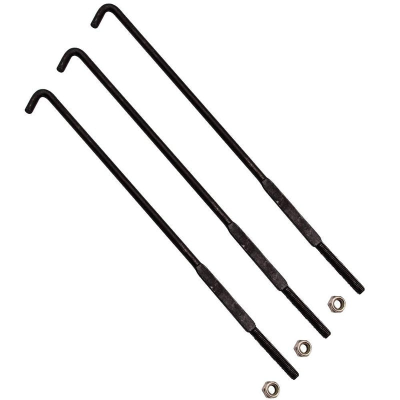 DRIVE UP Battery Hold Down Rod J-Bolt with Nut Fits Ezgo RXV 2008 Up Electric Golf Cart OEM# 602896 (3 Pack)