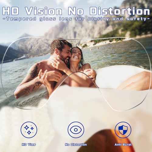 Keary Adult Swim Goggles with Nose Cover Swimming Goggles for Men Women Youth Diving Pool Water Goggles