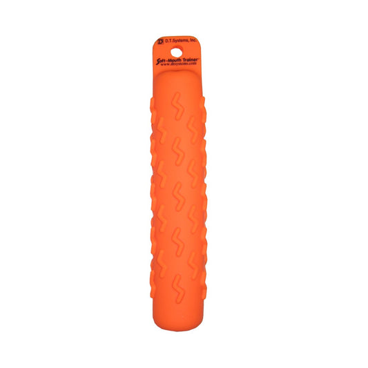 D.T. Systems Soft-Mouth Trainer Small 2-Inch by 11-Inch Plastic Dog Training Dummy, Blaze Orange, 3-Pack