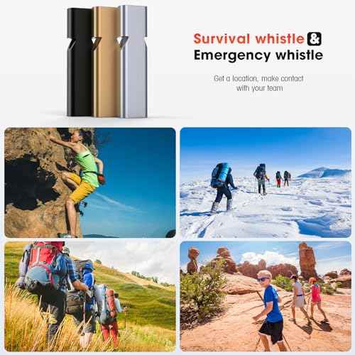 Braylin 3-Pack Emergency Whistles with Lanyard, Referee Whistle, Sports Whistles, Safety Whistle, Survival Whistle, Loudly Shrill, for Outdoor Sport, Various Competitions