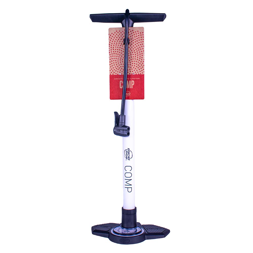 Planet Bike Comp Bike Floor Pump,White