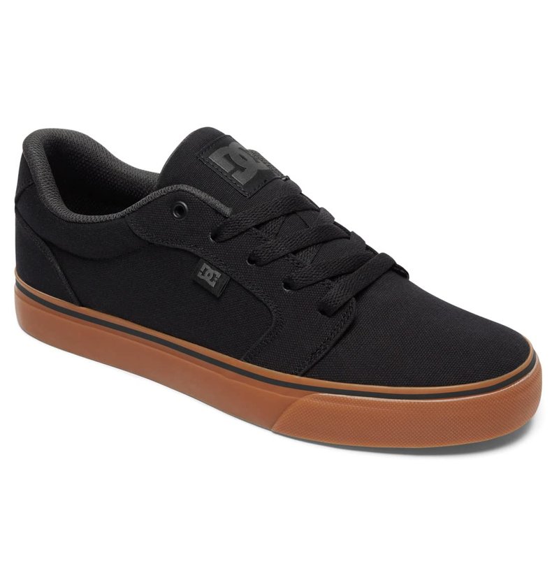 DC Men's Anvil TX Shoe, Black/Gum, 12 D M US