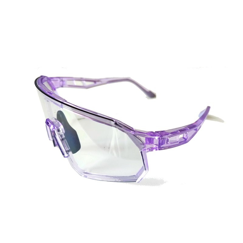 Wynthorix VeilGlam Pickleball Glasses for Women Photochromic Lens Protective Eyewear UV Protection Safety Sunglasses ANSI Z87 Anti Fog Scratch Tennis Squash Racquetball Goggles (Purple, Medium-Large)