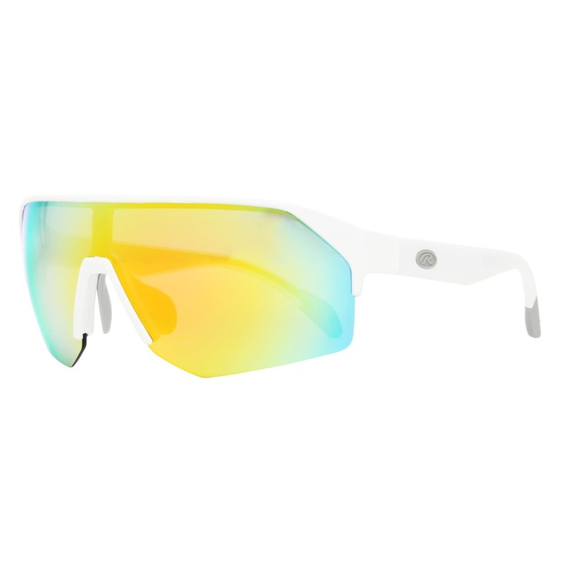 Rawlings Youth Falcon Pulse Jr. Shield Sunglasses, White, 129mm