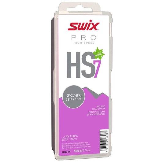 Swix HS7 Purple High Speed Ski & Snowboard Wax for Warm Temperatures - 180g