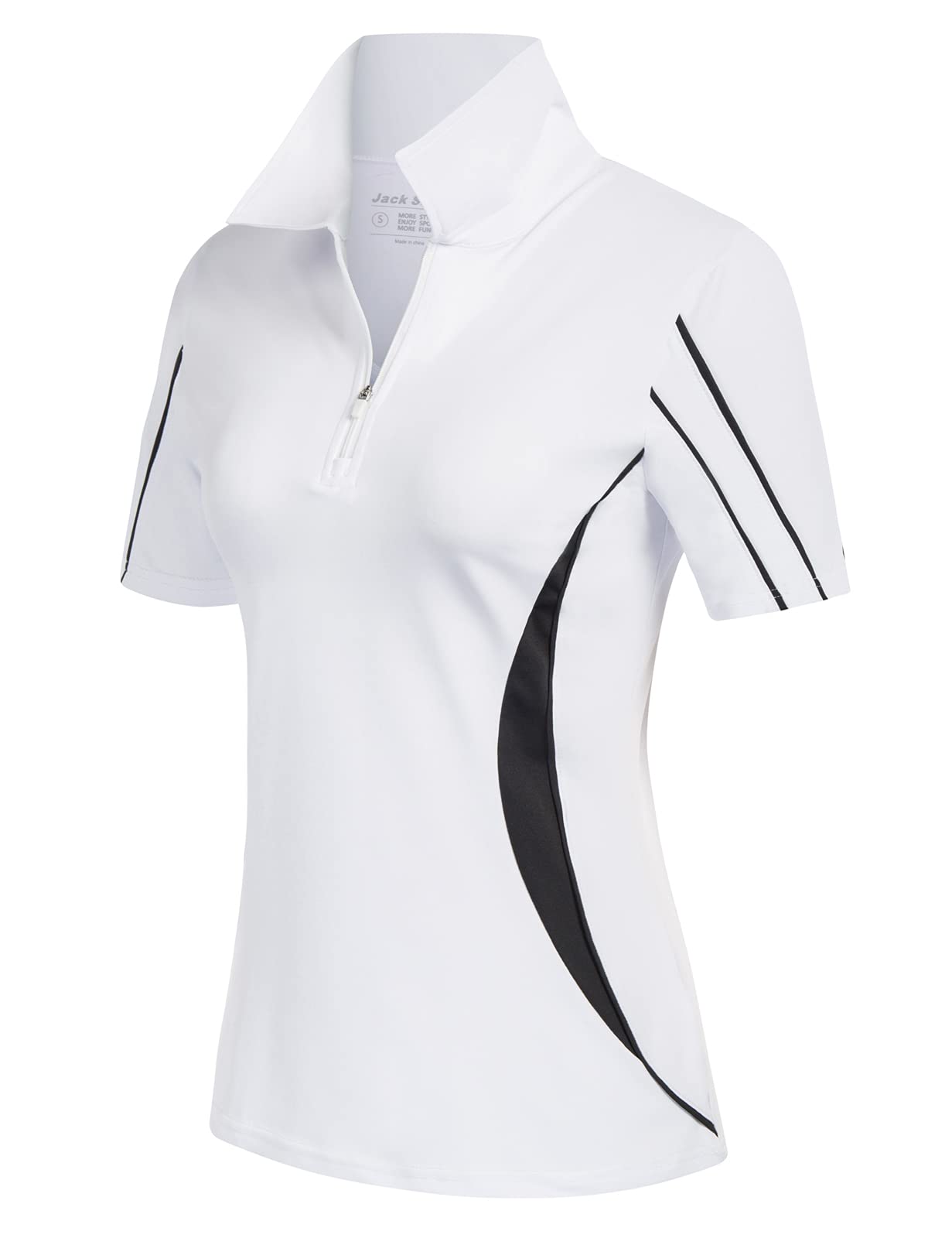 Golf Polo T Shirts for Women Short Sleeve Tennis Tops Quick Dry Hiking Fitness Workout Shirts White XXL