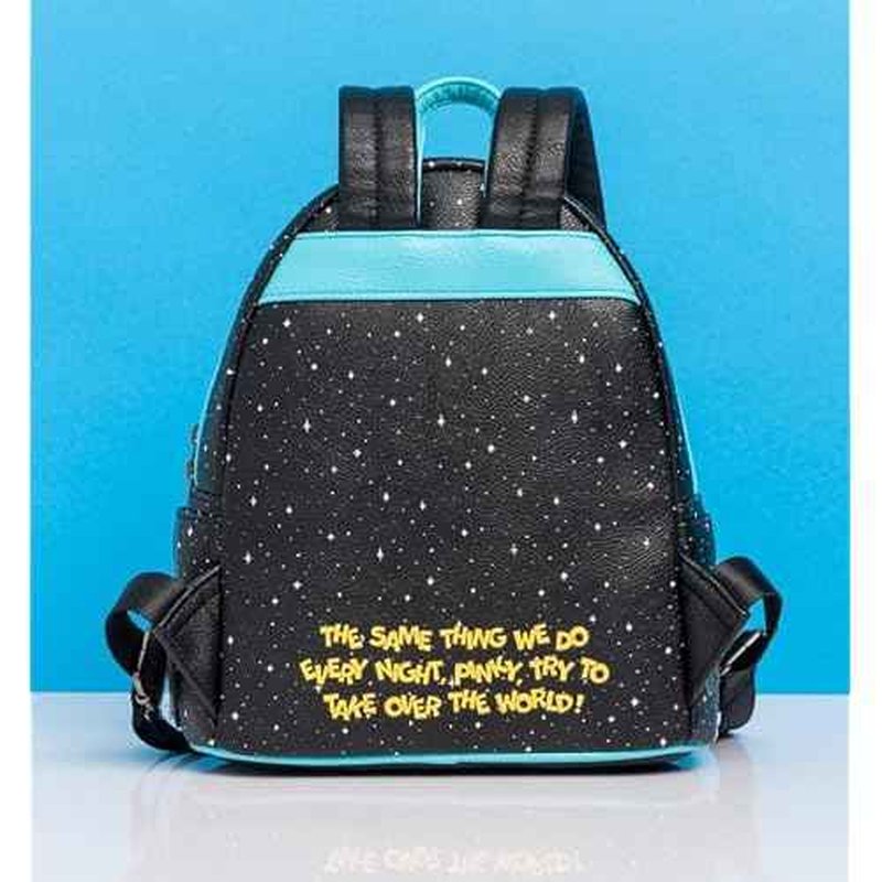 Loungefly Pinky and The Brain Take Over The World Mini-Backpack - Entertainment Earth Exclusive