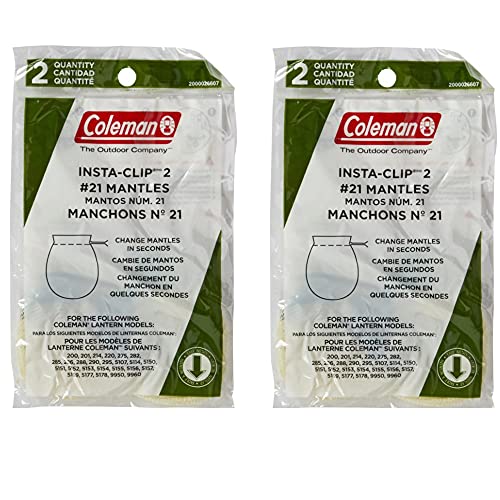 Coleman 21A134C Mantle Sock Instaclip Wire 4Pk Lantern