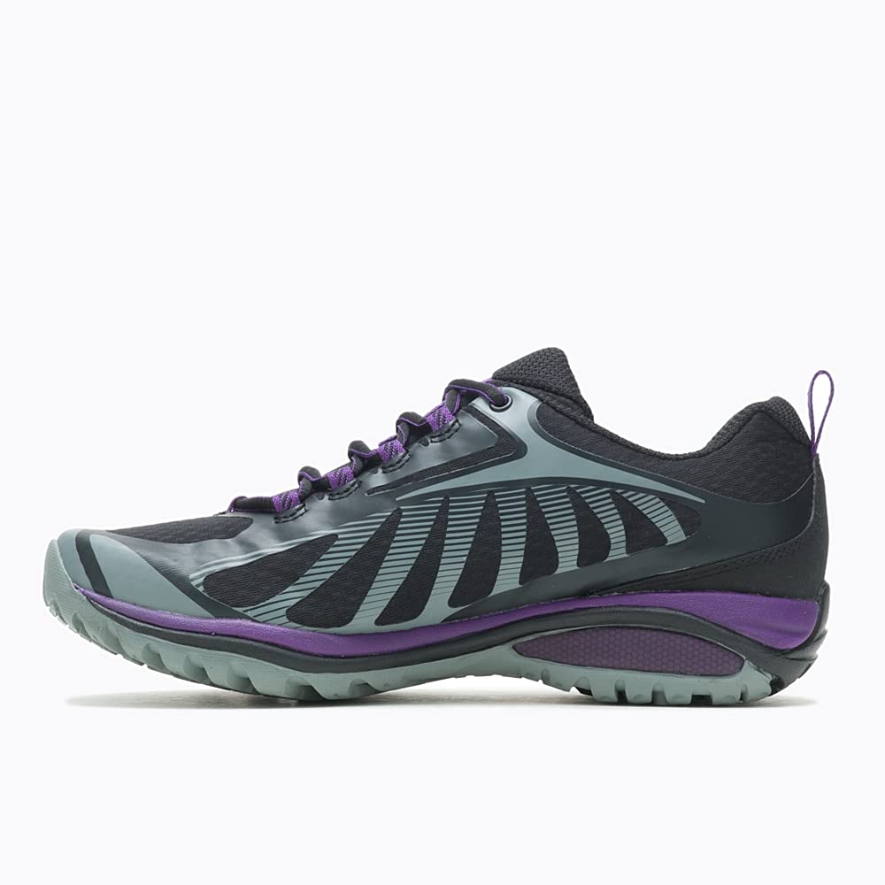 Merrell womens Siren Edge 3 Hiking Shoe, Black/Acai, 8 US